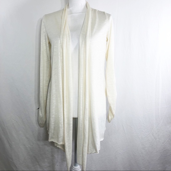 Cream Open Front Lightweight Jacket - Picture 1 of 6